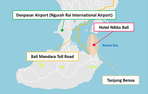 Map：「Hotel Nikko Bali」（仮称）