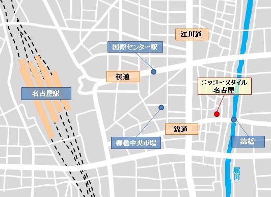 イメージ:『ニッコースタイル名古屋』地図